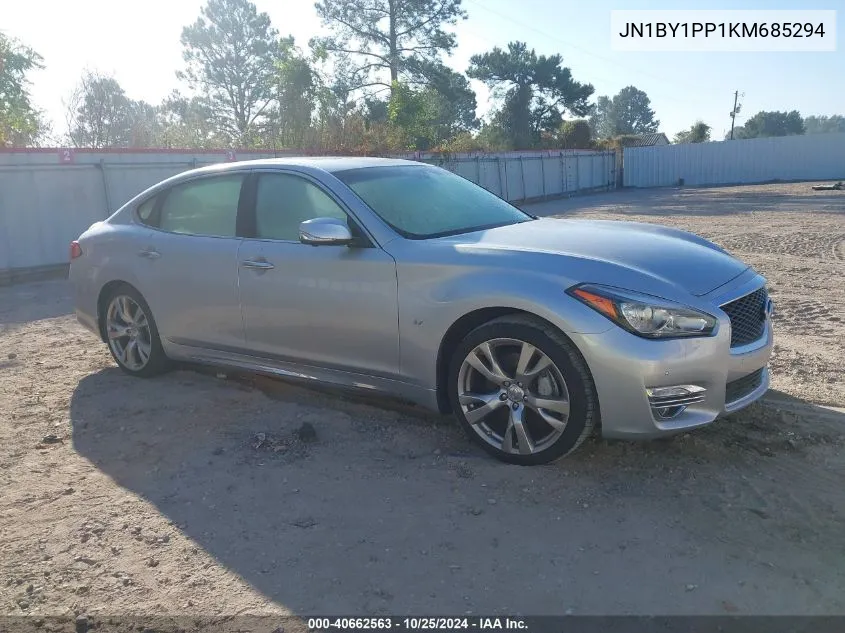 2019 Infiniti Q70L 3.7 Luxe VIN: JN1BY1PP1KM685294 Lot: 40662563