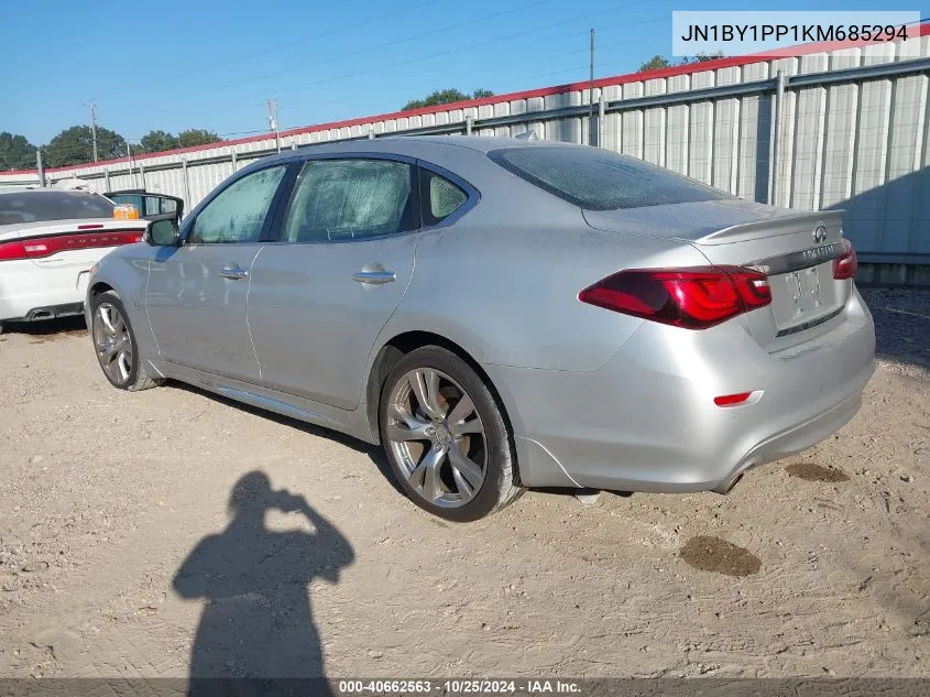 2019 Infiniti Q70L 3.7 Luxe VIN: JN1BY1PP1KM685294 Lot: 40662563