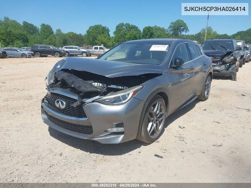 2017 Infiniti Qx30 Sport VIN: SJKCH5CP3HA026414 Lot: 39282310