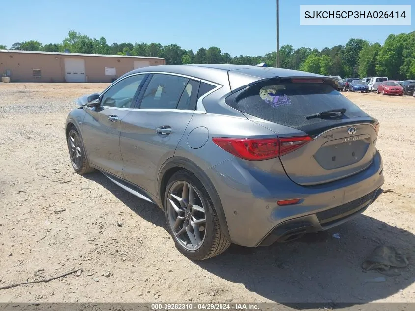 2017 Infiniti Qx30 Sport VIN: SJKCH5CP3HA026414 Lot: 39282310