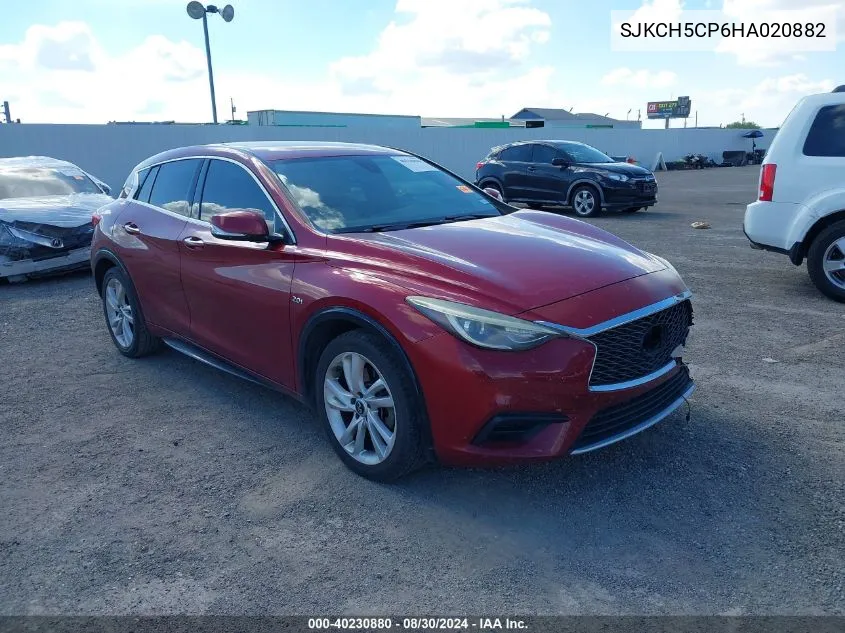 2017 Infiniti Qx30 Luxury VIN: SJKCH5CP6HA020882 Lot: 40230880