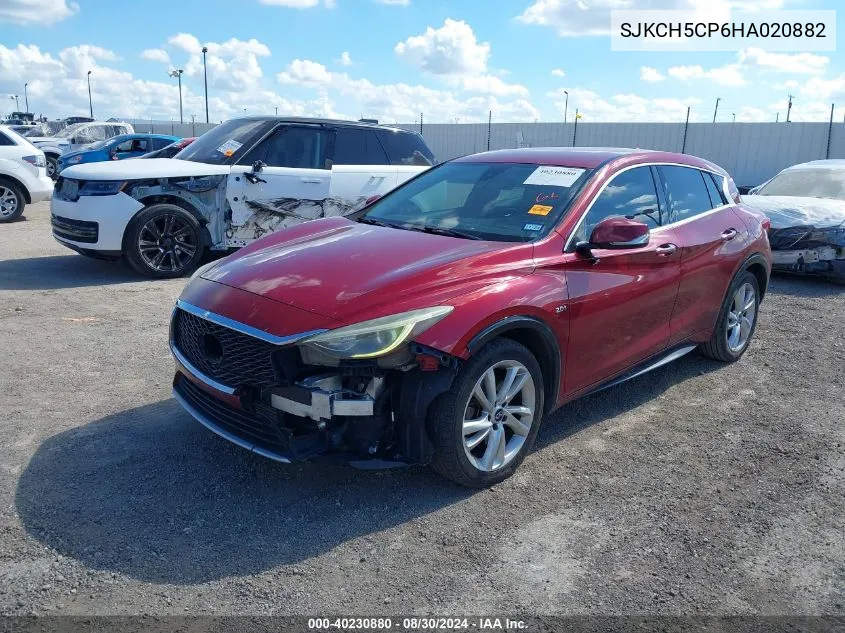 2017 Infiniti Qx30 Luxury VIN: SJKCH5CP6HA020882 Lot: 40230880