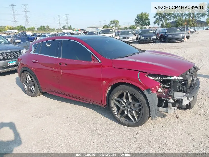 2017 Infiniti Qx30 Sport VIN: SJKCH5CP4HA039916 Lot: 40303161