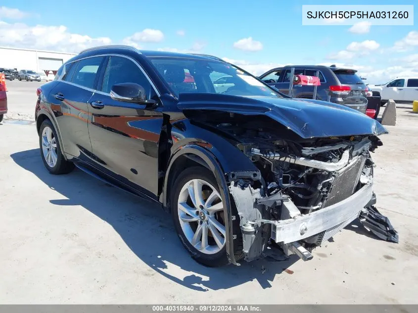 2017 Infiniti Qx30 Premium VIN: SJKCH5CP5HA031260 Lot: 40315940