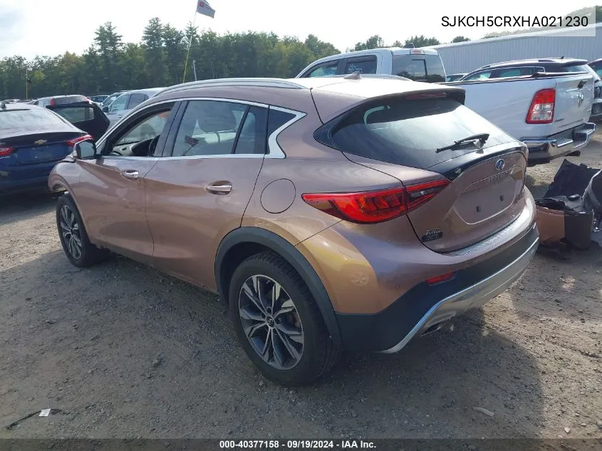 2017 Infiniti Qx30 Premium VIN: SJKCH5CRXHA021230 Lot: 40377158