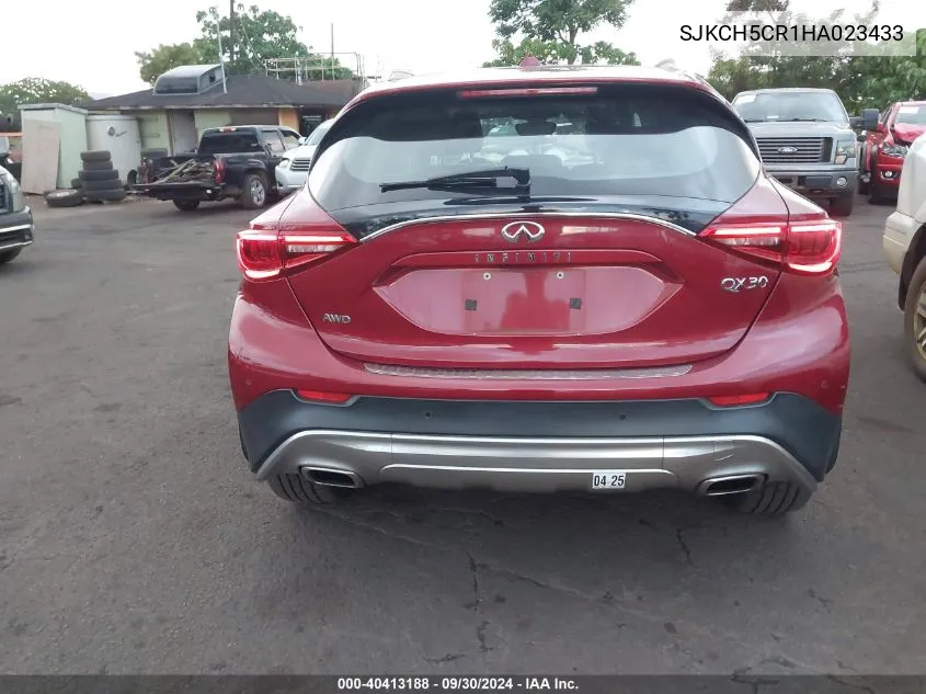 2017 Infiniti Qx30 Premium VIN: SJKCH5CR1HA023433 Lot: 40413188