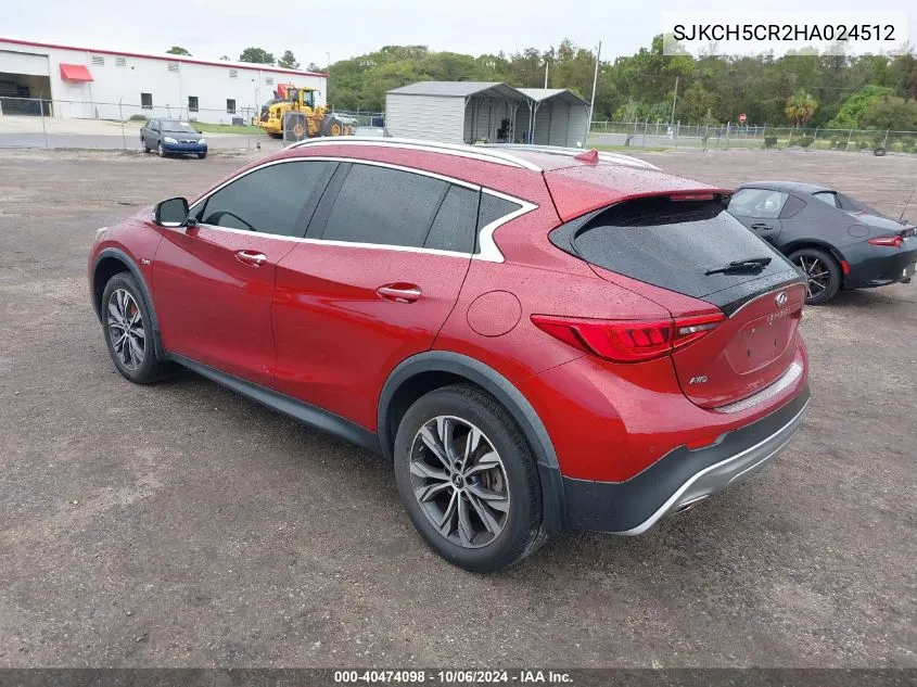 2017 Infiniti Qx30 Premium VIN: SJKCH5CR2HA024512 Lot: 40474098