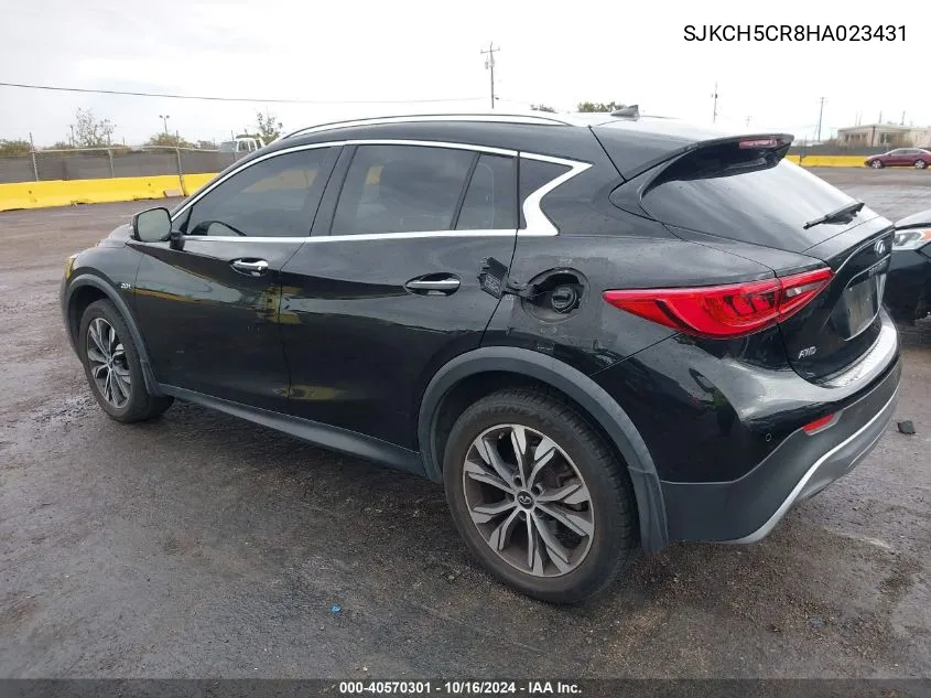 2017 Infiniti Qx30 Premium VIN: SJKCH5CR8HA023431 Lot: 40570301