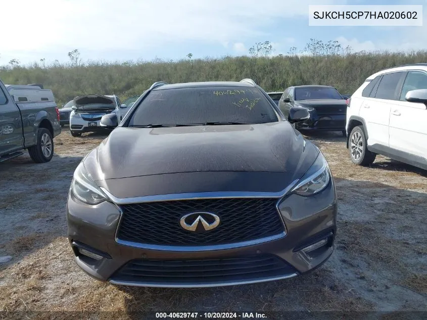 2017 Infiniti Qx30 Luxury/Premium/Sport VIN: SJKCH5CP7HA020602 Lot: 40629747