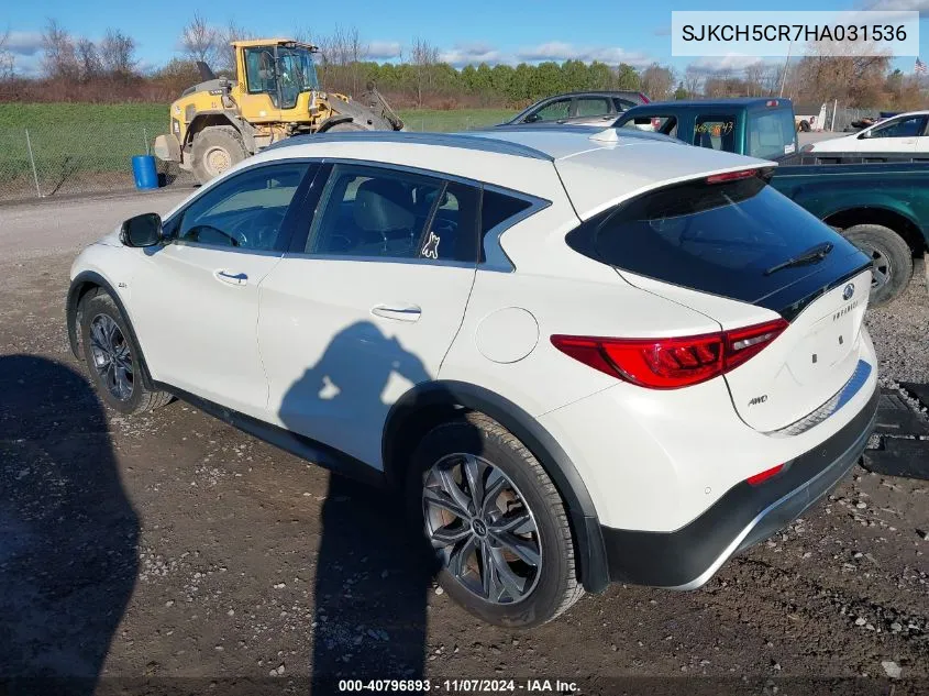 2017 Infiniti Qx30 Premium VIN: SJKCH5CR7HA031536 Lot: 40796893