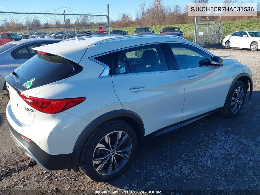 2017 Infiniti Qx30 Premium VIN: SJKCH5CR7HA031536 Lot: 40796893