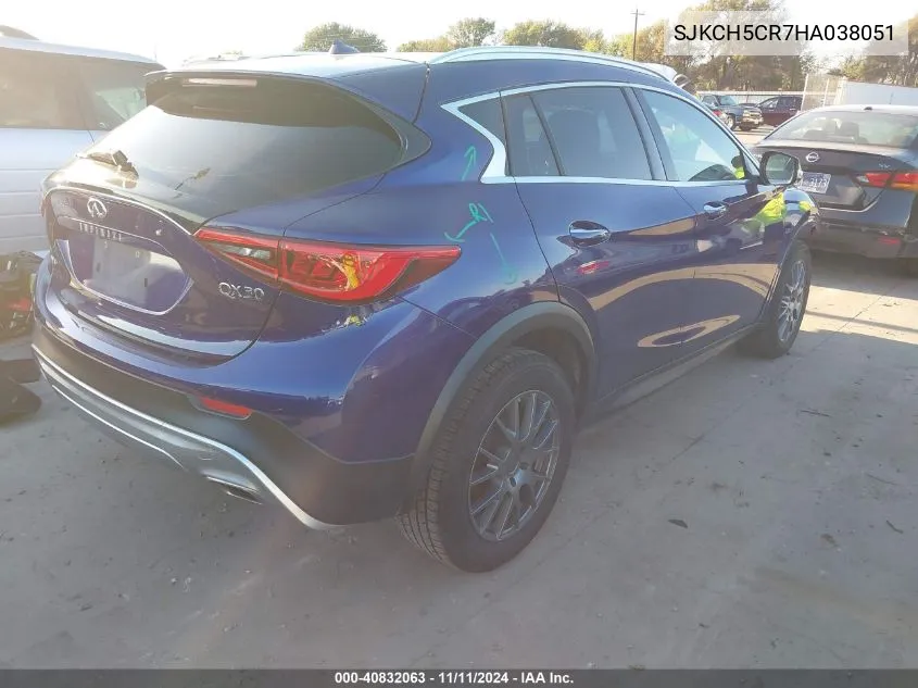 2017 Infiniti Qx30 Luxury VIN: SJKCH5CR7HA038051 Lot: 40832063