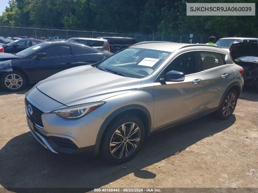 2018 Infiniti Qx30 Luxury VIN: SJKCH5CR9JA060039 Lot: 40188443