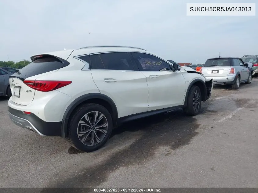 2018 Infiniti Qx30 Luxury/Premium/Sport VIN: SJKCH5CR5JA043013 Lot: 40327823