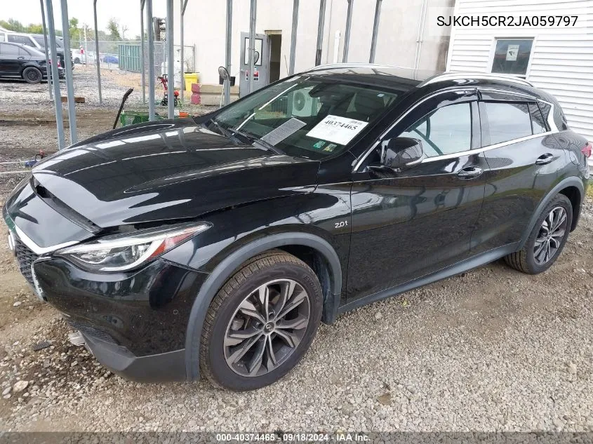 2018 Infiniti Qx30 Premium VIN: SJKCH5CR2JA059797 Lot: 40374465