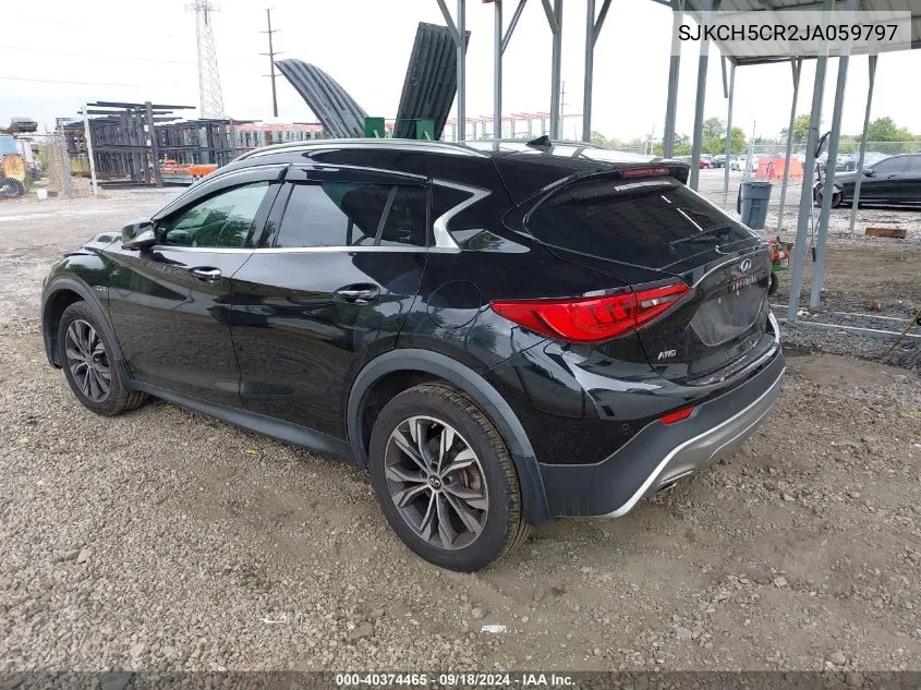 2018 Infiniti Qx30 Premium VIN: SJKCH5CR2JA059797 Lot: 40374465