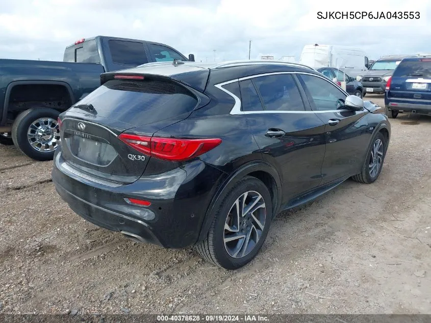 2018 Infiniti Qx30 Premium VIN: SJKCH5CP6JA043553 Lot: 40378628