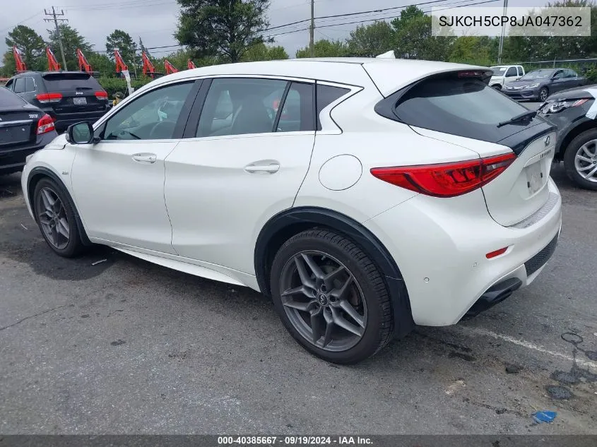 2018 Infiniti Qx30 Sport VIN: SJKCH5CP8JA047362 Lot: 40385667