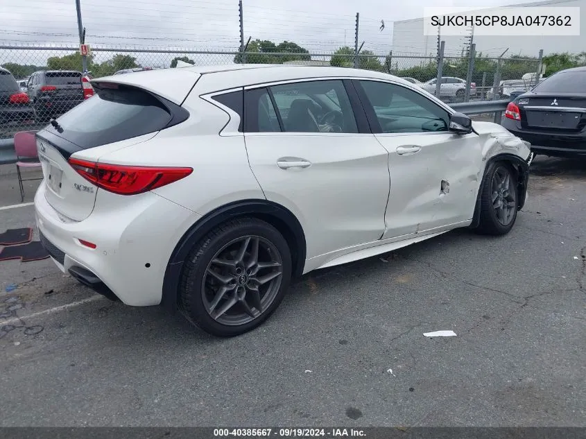 2018 Infiniti Qx30 Sport VIN: SJKCH5CP8JA047362 Lot: 40385667