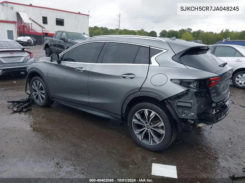 2018 Infiniti Qx30 Premium VIN: SJKCH5CR7JA048245 Lot: 40402048