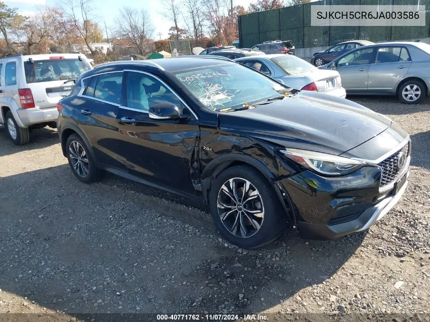 2018 Infiniti Qx30 Luxe VIN: SJKCH5CR6JA003586 Lot: 40771762