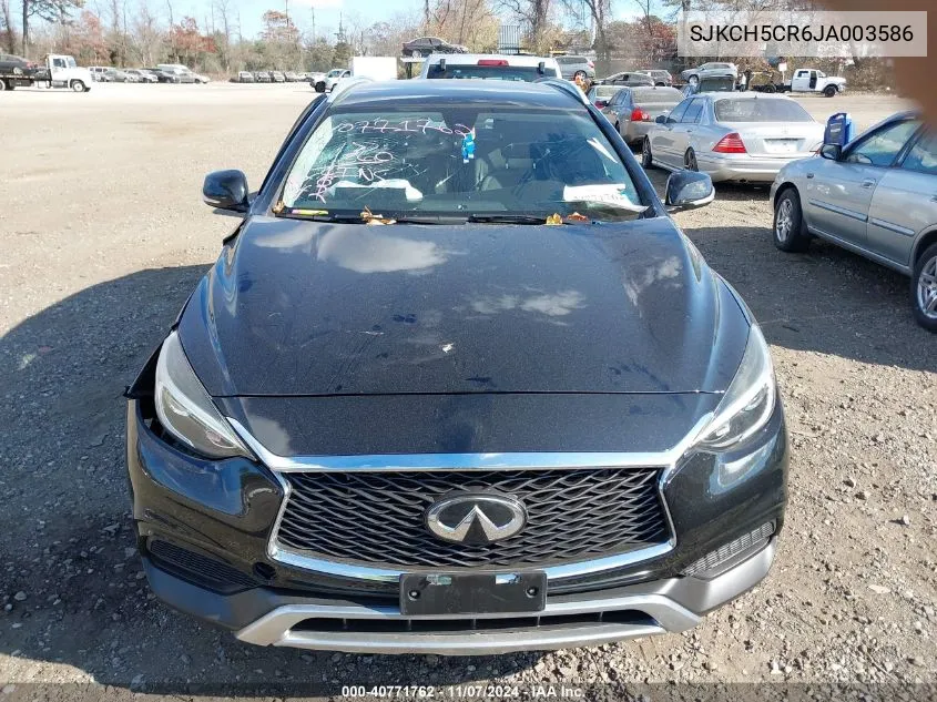 2018 Infiniti Qx30 Luxe VIN: SJKCH5CR6JA003586 Lot: 40771762