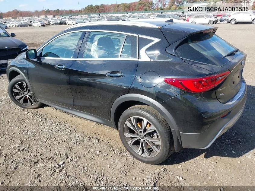 2018 Infiniti Qx30 Luxe VIN: SJKCH5CR6JA003586 Lot: 40771762