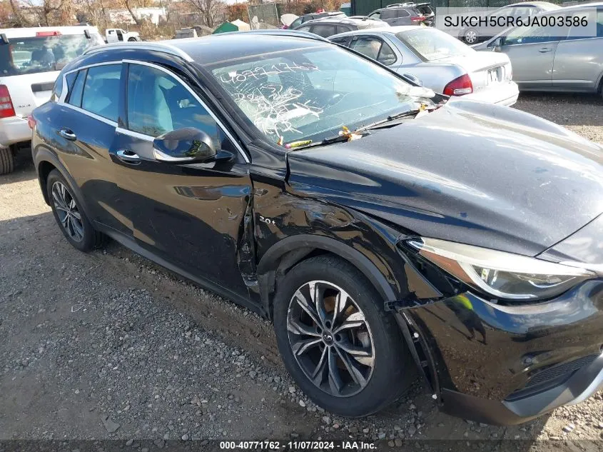 2018 Infiniti Qx30 Luxe VIN: SJKCH5CR6JA003586 Lot: 40771762