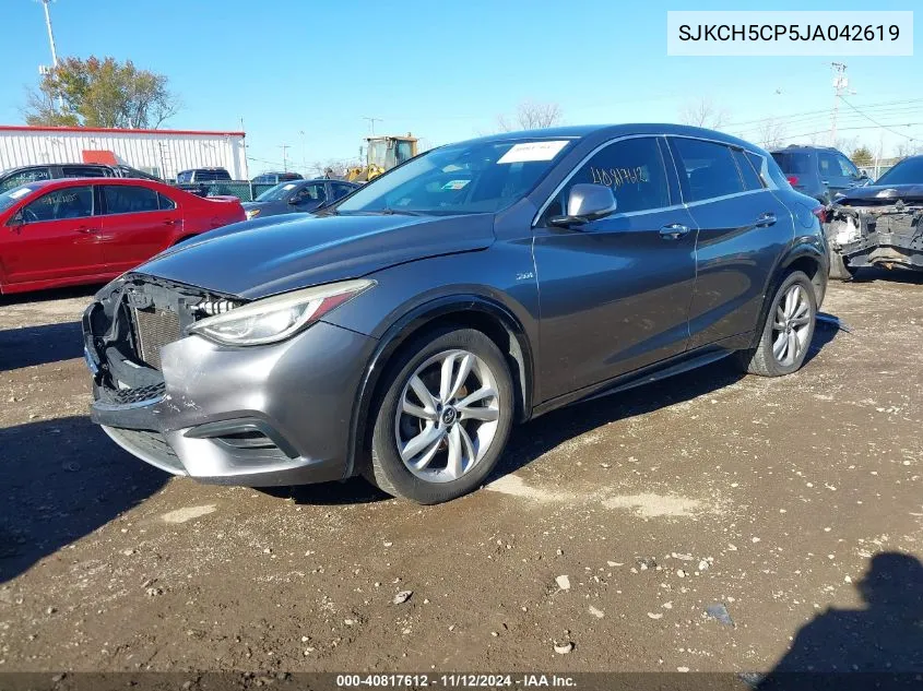 2018 Infiniti Qx30 VIN: SJKCH5CP5JA042619 Lot: 40817612