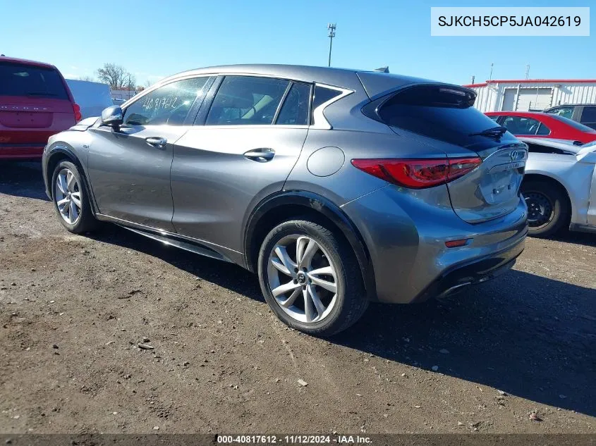 2018 Infiniti Qx30 VIN: SJKCH5CP5JA042619 Lot: 40817612