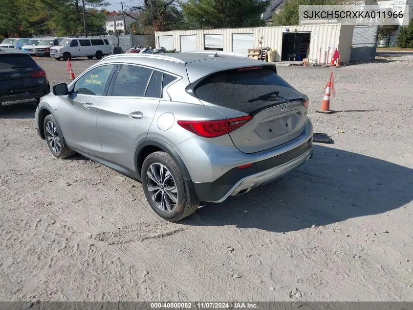 2019 Infiniti Qx30 Luxe VIN: SJKCH5CRXKA011966 Lot: 40800082