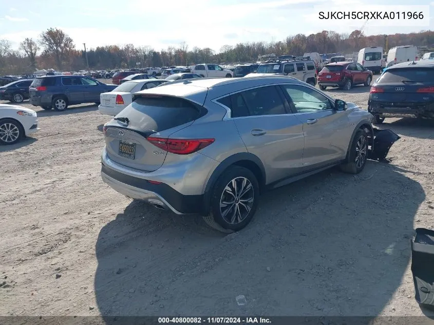 2019 Infiniti Qx30 Luxe VIN: SJKCH5CRXKA011966 Lot: 40800082