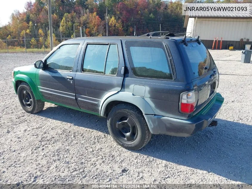 1998 Infiniti Qx4 VIN: JNRAR05Y6WW021093 Lot: 40644784