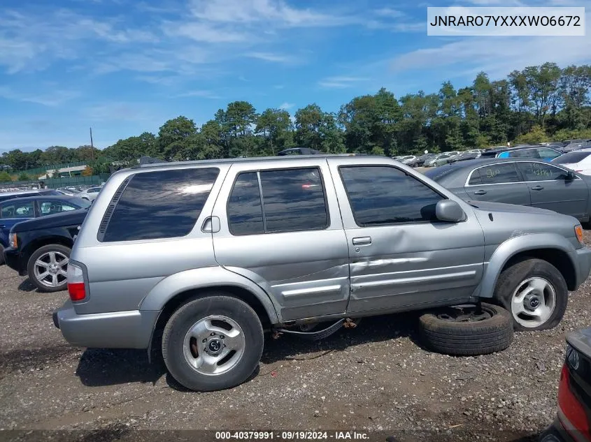 1999 Infiniti Qx4 VIN: JNRARO7YXXXWO6672 Lot: 40379991