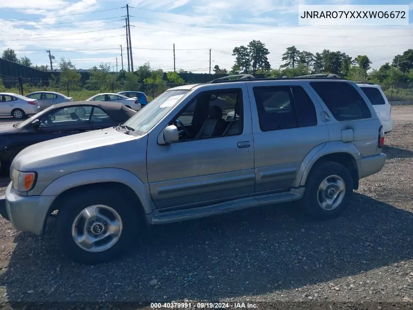 1999 Infiniti Qx4 VIN: JNRARO7YXXXWO6672 Lot: 40379991