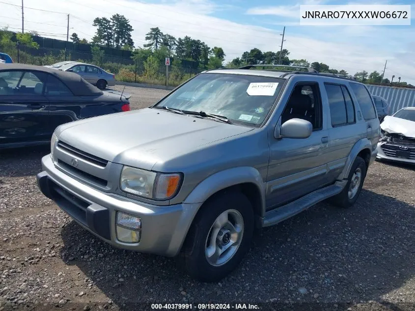 1999 Infiniti Qx4 VIN: JNRARO7YXXXWO6672 Lot: 40379991