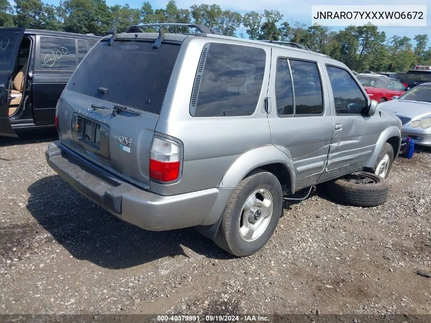 1999 Infiniti Qx4 VIN: JNRARO7YXXXWO6672 Lot: 40379991