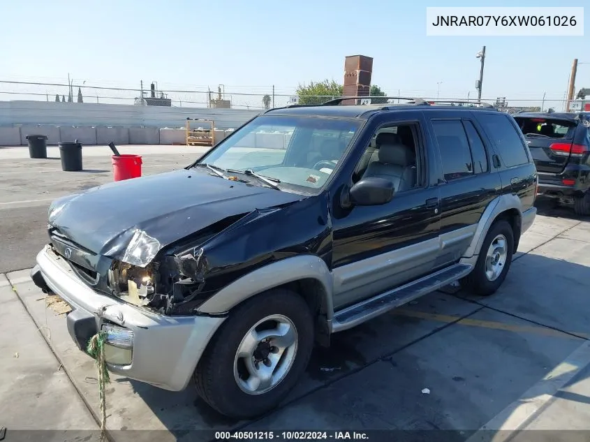 1999 Infiniti Qx4 Luxury VIN: JNRAR07Y6XW061026 Lot: 40501215