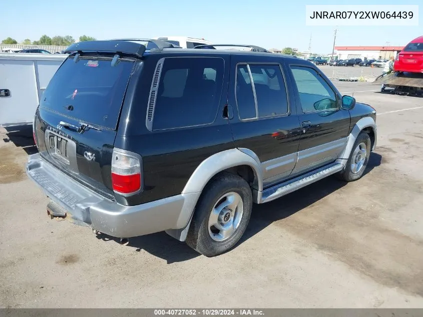 1999 Infiniti Qx4 Luxury VIN: JNRAR07Y2XW064439 Lot: 40727052