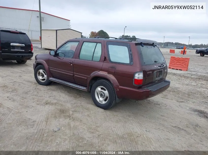 1999 Infiniti Qx4 Luxury VIN: JNRAR05Y9XW052114 Lot: 40761005