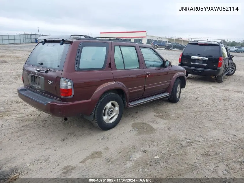 1999 Infiniti Qx4 Luxury VIN: JNRAR05Y9XW052114 Lot: 40761005