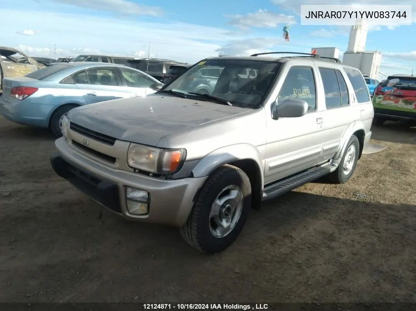 JNRAR07Y1YW083744 2000 Infiniti Qx4