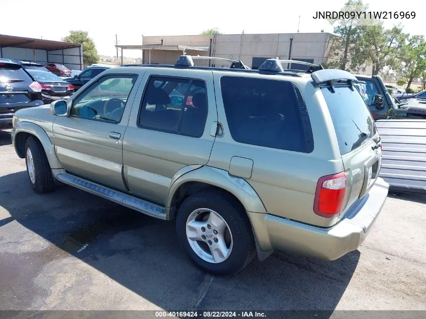 2001 Infiniti Qx4 Luxury VIN: JNRDR09Y11W216969 Lot: 40169424