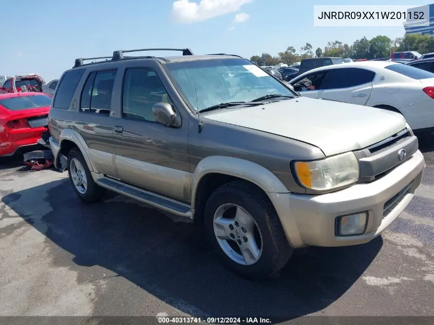 2001 Infiniti Qx4 Luxury VIN: JNRDR09XX1W201152 Lot: 40313741