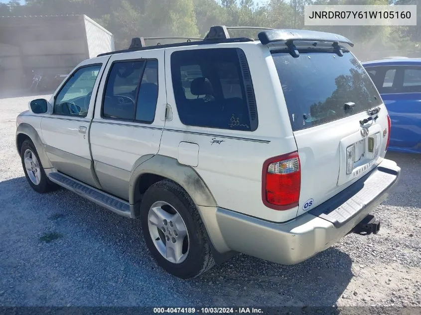 2001 Infiniti Qx4 Luxury VIN: JNRDR07Y61W105160 Lot: 40474189