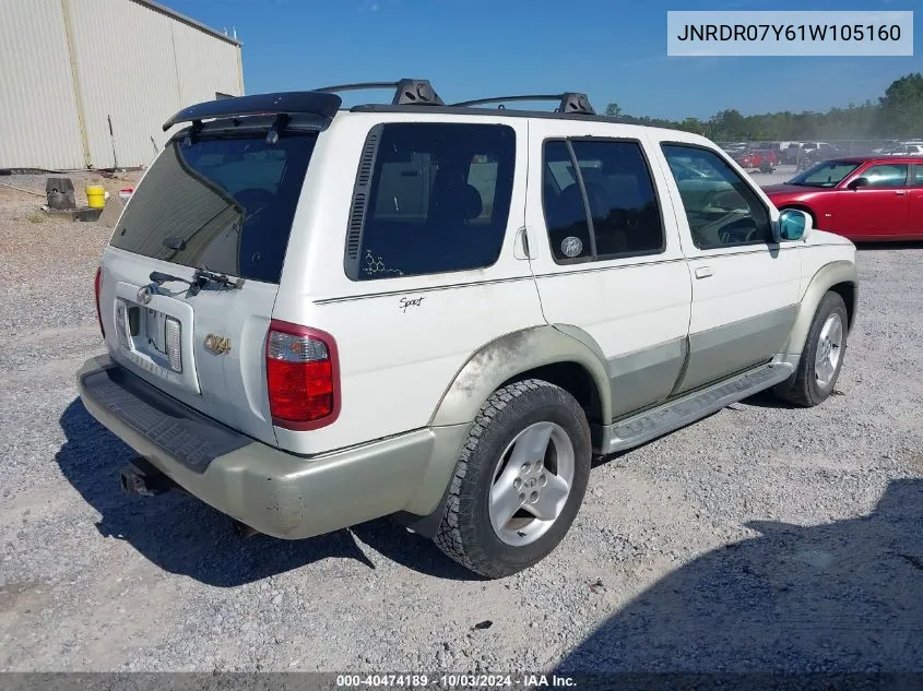 2001 Infiniti Qx4 Luxury VIN: JNRDR07Y61W105160 Lot: 40474189