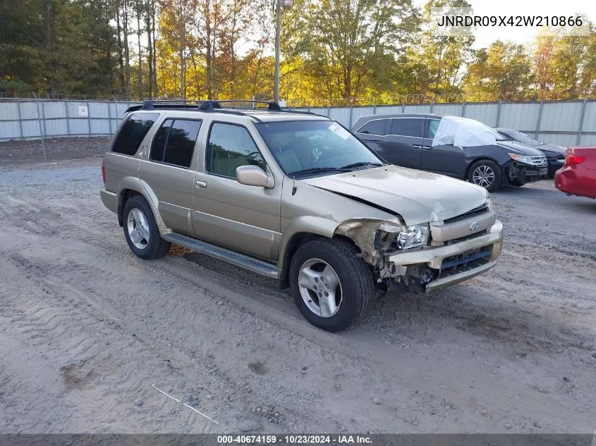 2002 Infiniti Qx4 Luxury VIN: JNRDR09X42W210866 Lot: 40674159