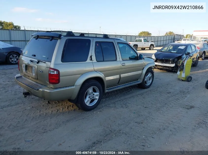 2002 Infiniti Qx4 Luxury VIN: JNRDR09X42W210866 Lot: 40674159