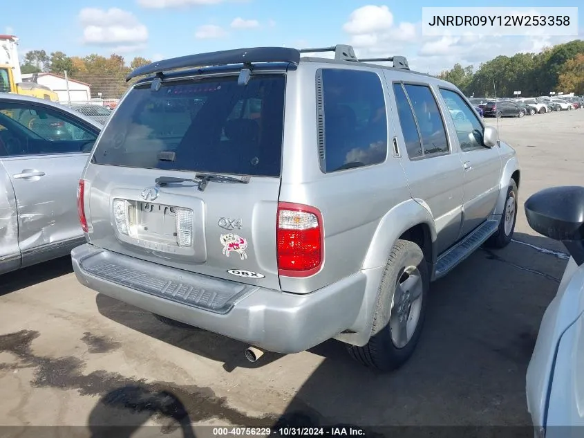 2002 Infiniti Qx4 Luxury VIN: JNRDR09Y12W253358 Lot: 40756229