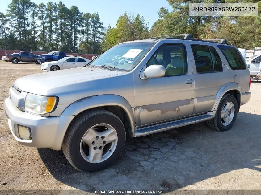 2003 Infiniti Qx4 Luxury VIN: JNRDR09X53W250472 Lot: 40501343